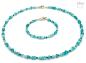 Preview: Edelsteinkette in Türkistönen + Edelsteinarmband in Türkis