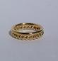 Preview: Eine sehr exclusive und edle 2er-Kombi aus 18kt Gelbgold. Ein glatter (rundes Ringprofil) und ein Kugelring bilden diese zauberhafte Kombination