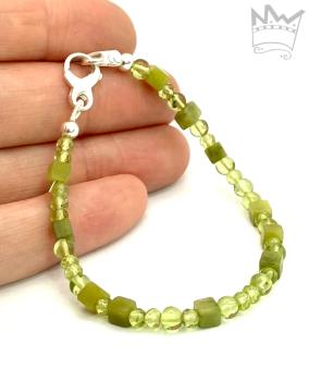 Peridot Serpentin - Armkette