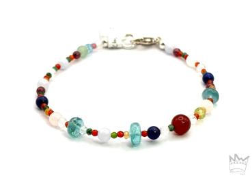 Edelsteinarmband, bunt