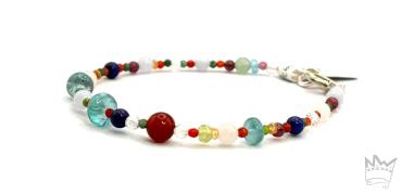 Edelsteinarmband, bunt