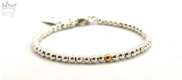 Kugelarmband mit Goldkugel