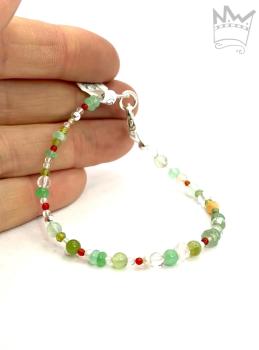 Preview: Armband in Zarten Grüntönen