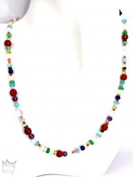 Kunterbunte Edelsteinkette