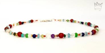 Kunterbunte Edelsteinkette