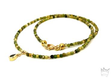 Turmalinkette in 18kt Gelbgold