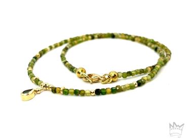Turmalinkette in 18kt Gelbgold