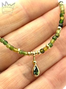 Turmalinkette in 18kt Gelbgold