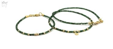 Smaragd Collier in Gold