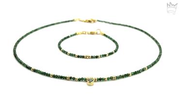 Smaragd Collier in Gold