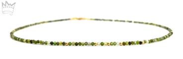 Turmalinkette in 18kt Gelbgold