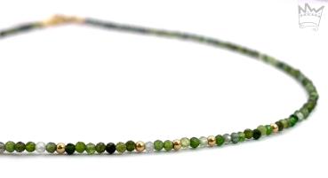 Turmalinkette in 18kt Gelbgold