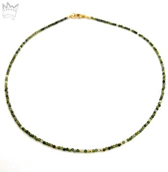 Turmalinkette in 18kt Gelbgold