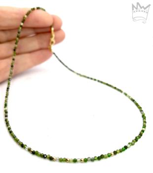 Turmalinkette in 18kt Gelbgold
