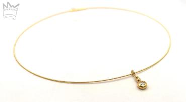 Brillant Anhänger m. Goldreif