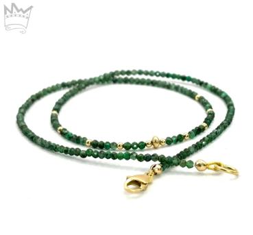 Smaragdkette in 18kt Gelbgold