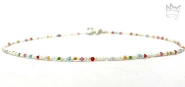 Preview: Feine, bunte Perlenkette
