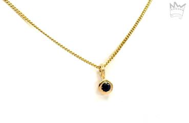 Saphir Anhänger 18kt Gelbgold