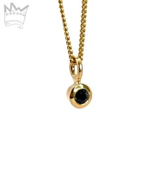 Preview: Saphir Anhänger 18kt Gelbgold