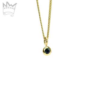 Saphir Anhänger 18kt Gelbgold