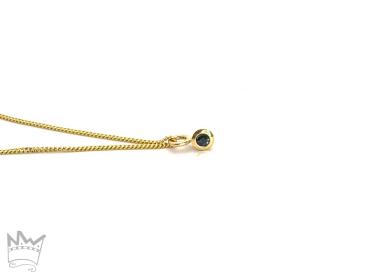 Saphir Anhänger 18kt Gelbgold