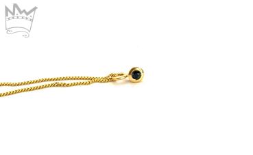 Saphir Anhänger 18kt Gelbgold