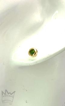 Chromdiopsid Ohrstecker