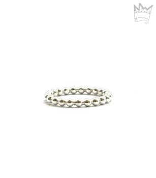 Kugelring Silber gross