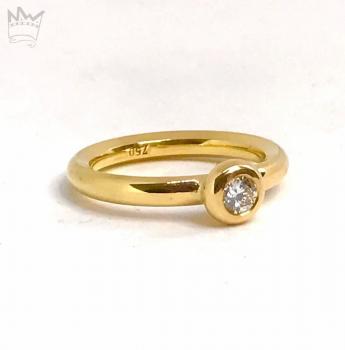 Diamant Ring in 18kt Gelbgold