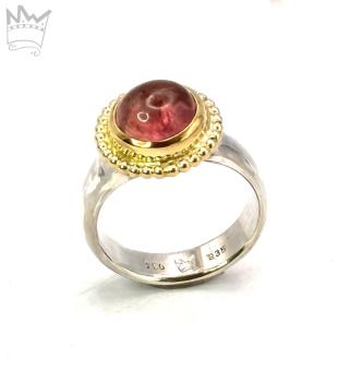 Turmalin Ring rosa