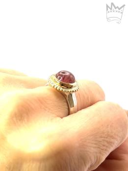 Turmalin Ring rosa