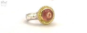 Turmalin Ring rosa
