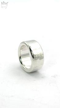 Preview: Breiter Ring mit Hammerschlag
