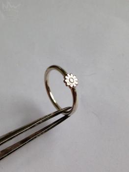 Blümchenring aus Sterlingsilber