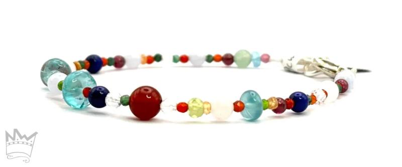Edelsteinarmband, bunt