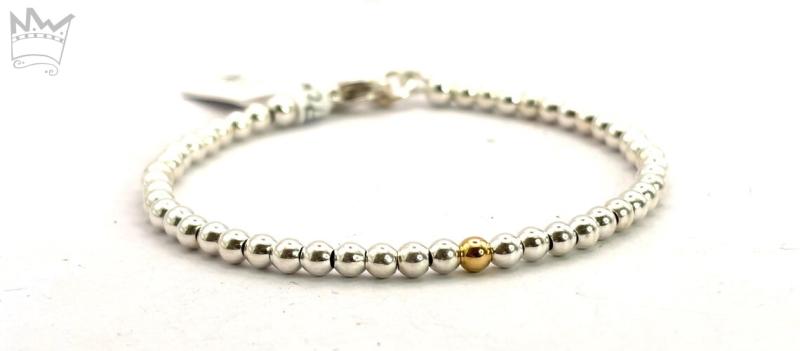 Kugelarmband mit Goldkugel