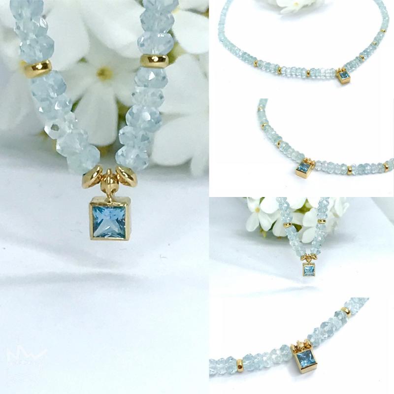 Aquamarin Kette