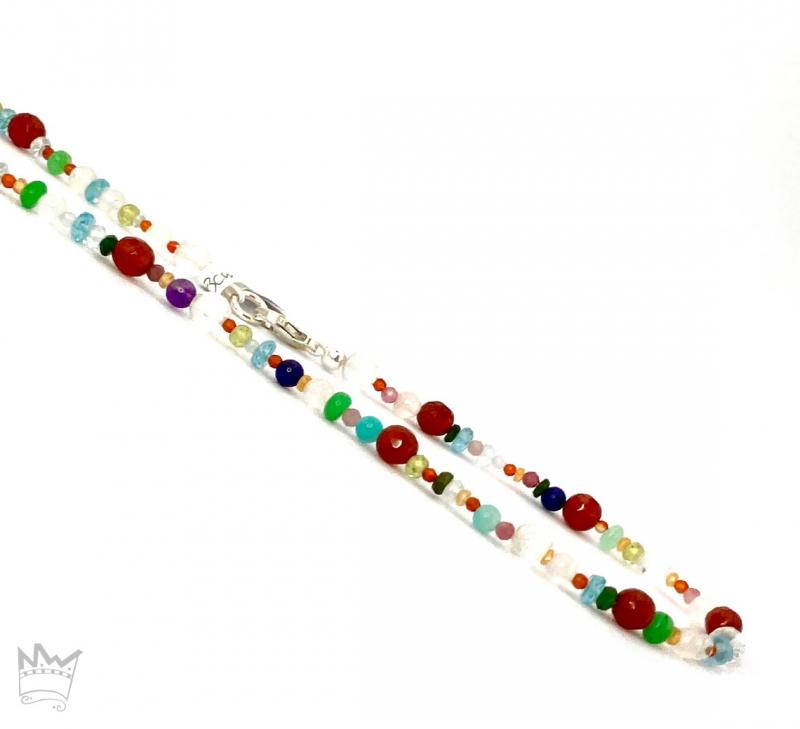 Kunterbunte Edelsteinkette