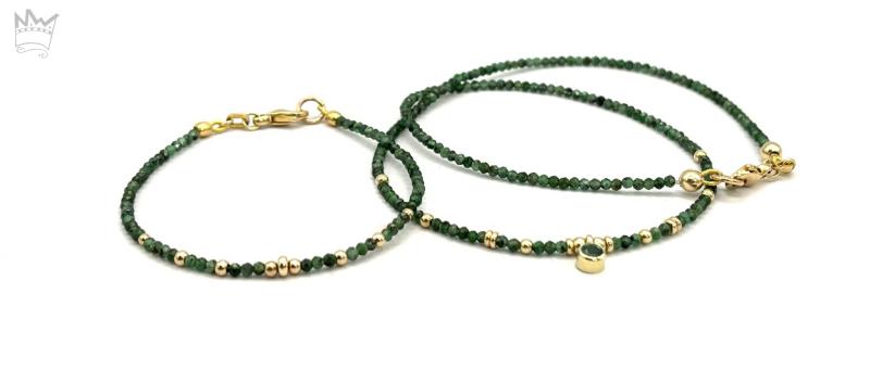 Smaragd Collier in Gold