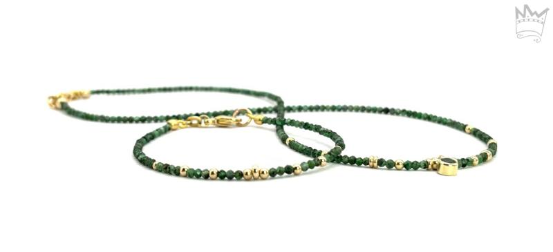 Smaragd Collier in Gold