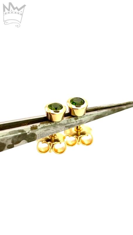 Chromdiopsid Ohrstecker