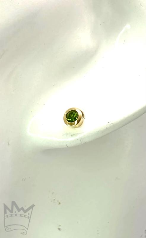 Chromdiopsid Ohrstecker