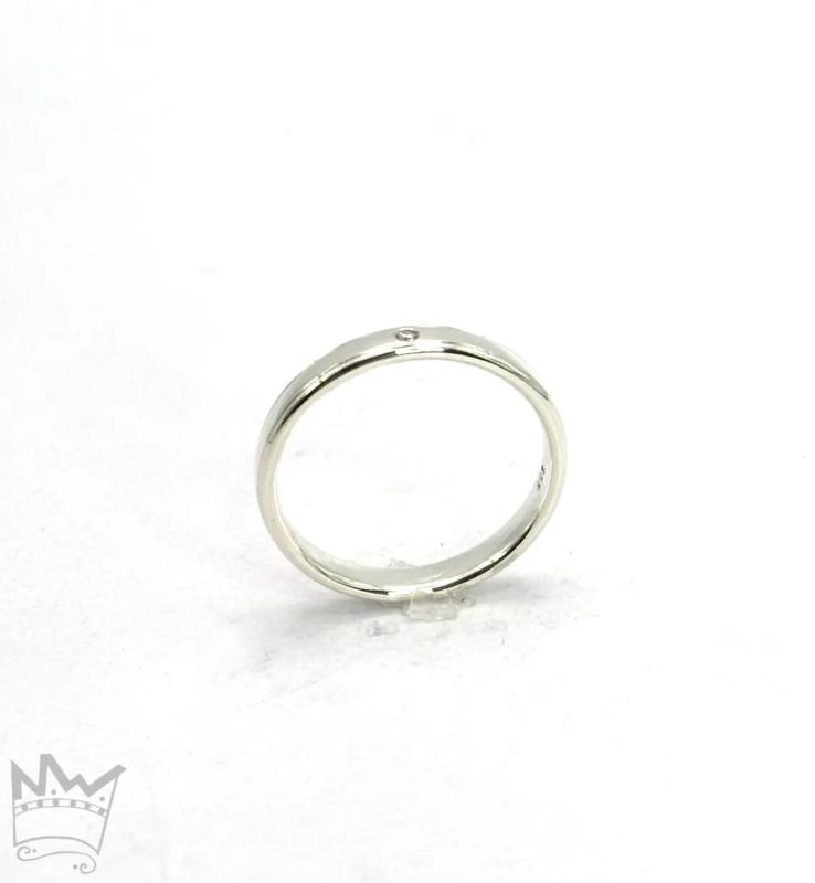 Diamant Ring in Silber