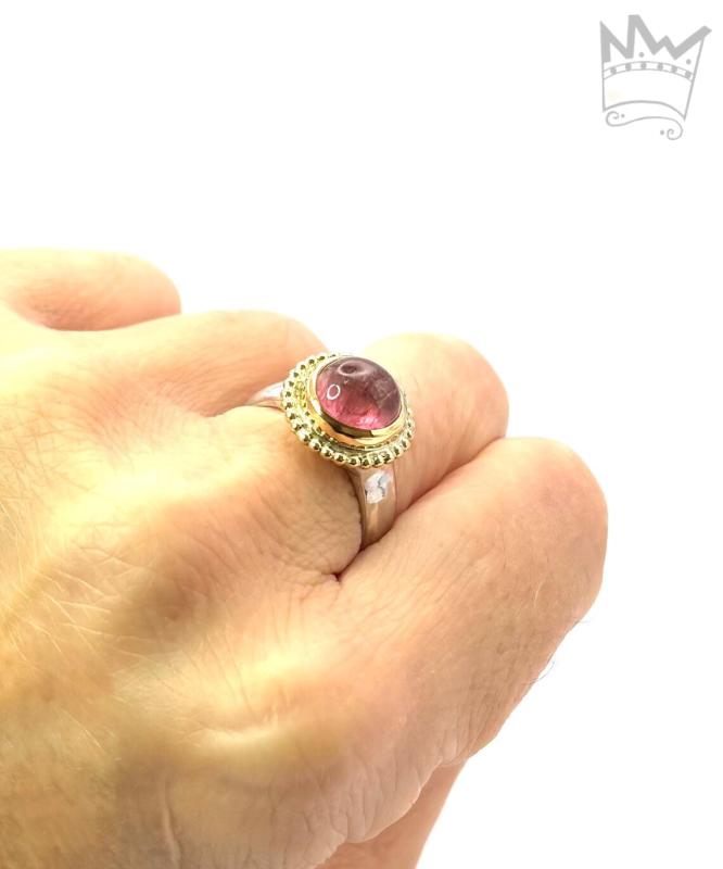 Turmalin Ring rosa