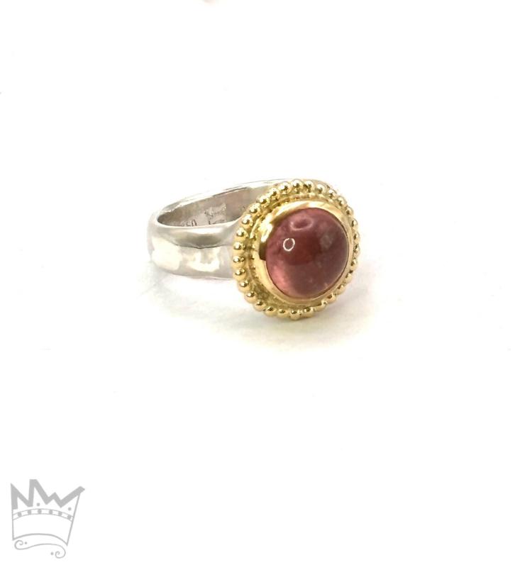 Turmalin Ring rosa